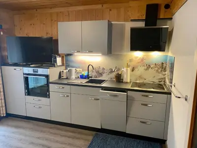 Küche/Küchenzeile in der Unterkunft Posthof 37