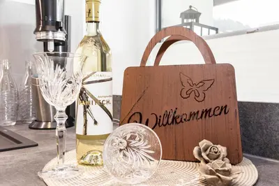 Getränke in der Unterkunft Ferienwohnung Katharina