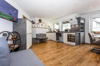 Küche/Küchenzeile in der Unterkunft Ferienwohnung Katharina
