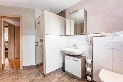 Ein Badezimmer in der Unterkunft Ferienwohnung Katharina