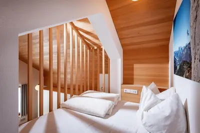Ein Bett oder Betten in einem Zimmer der Unterkunft Appartement Hochsitz