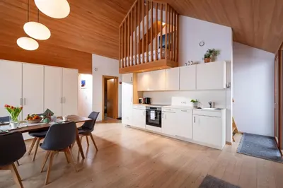 Küche/Küchenzeile in der Unterkunft Appartement Hochsitz