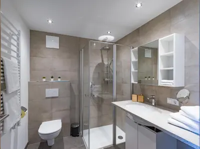 Ein Badezimmer in der Unterkunft Apartment Steixner