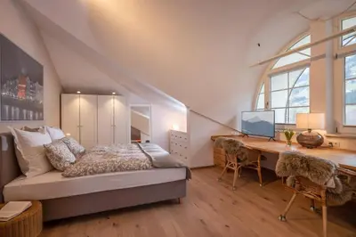 Ein Sitzbereich in der Unterkunft Appartement Anna