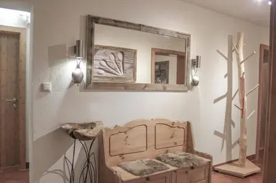 Ein Sitzbereich in der Unterkunft Ambiento Tirol