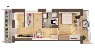 Ein Sitzbereich in der Unterkunft Kaiser Appartement Brixen im Thale