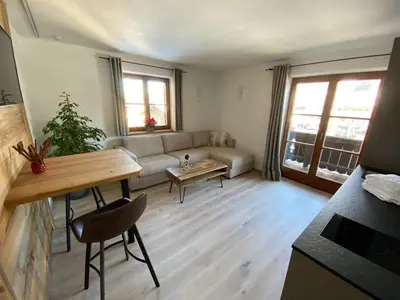 Ein Sitzbereich in der Unterkunft Haus Ingrid