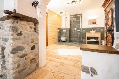 Küche/Küchenzeile in der Unterkunft Ferienchalet Katharina