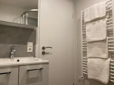 Ein Badezimmer in der Unterkunft Kaiserblick Apartments
