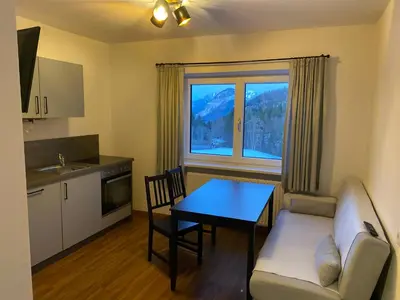 Küche/Küchenzeile in der Unterkunft Kaiserblick Apartments