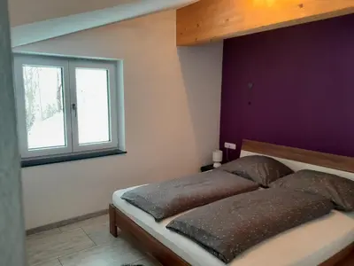 Ein Bett oder Betten in einem Zimmer der Unterkunft Bauernhof Vordergrub