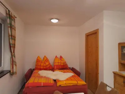 Ein Bett oder Betten in einem Zimmer der Unterkunft Bauernhof Vordergrub