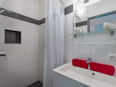Ein Badezimmer in der Unterkunft Bauernhof Vordergrub