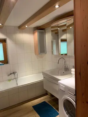 Ein Badezimmer in der Unterkunft 's Gasthäusl