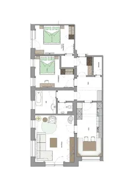 Grundriss der Unterkunft Ferienwohnung Hinterkaiser