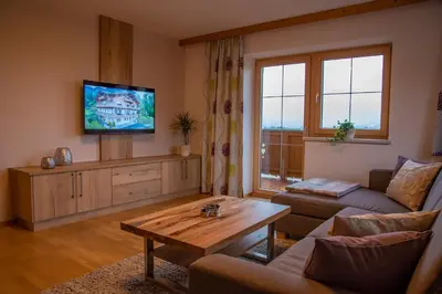 TV/Unterhaltungsangebot in der Unterkunft Ferienwohnung Hinterkaiser