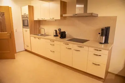 Küche/Küchenzeile in der Unterkunft Ferienwohnung Hinterkaiser