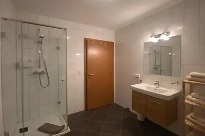 Ein Badezimmer in der Unterkunft Ferienwohnung Marina - Schwendau bei Mayrhofen