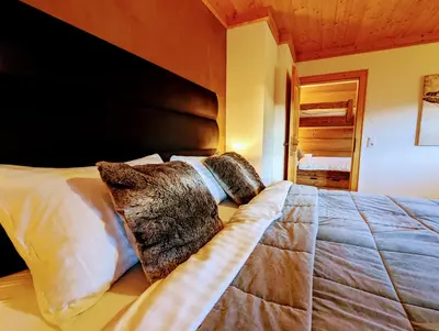 Ein Bett oder Betten in einem Zimmer der Unterkunft Chalet Sonnberg