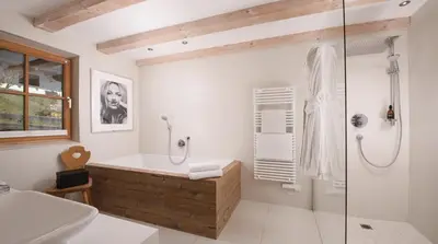Ein Badezimmer in der Unterkunft Chalet Sonnberg