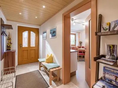 Ein Bett oder Betten in einem Zimmer der Unterkunft Ferienwohnung Petra