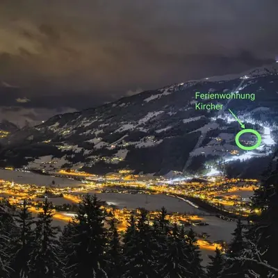 Ein allgemeiner Bergblick oder ein Berglick von der Ferienwohnung aus
