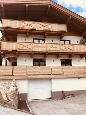 Ein Balkon oder eine Terrasse in der Unterkunft Ferienhaus Paula