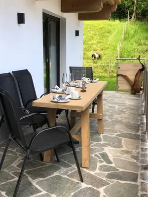 Ein Patio oder anderer Außenbereich in der Unterkunft Ferienhaus Paula