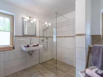 Ein Badezimmer in der Unterkunft Ferienhaus Paula