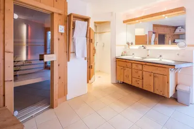 Küche/Küchenzeile in der Unterkunft Chalet Hinterstein