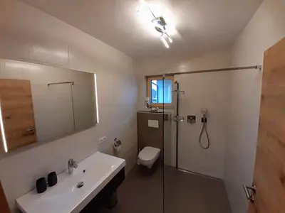 Ein Badezimmer in der Unterkunft Apart Alexandra
