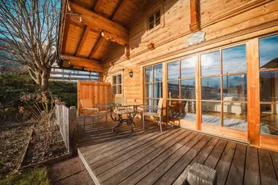 Ein Balkon oder eine Terrasse in der Unterkunft Chalet Ninni