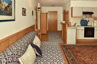 Küche/Küchenzeile in der Unterkunft Haus Savoy - Appartement 4