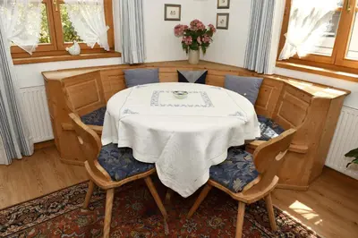 Ein Sitzbereich in der Unterkunft Haus Savoy - Appartement 4