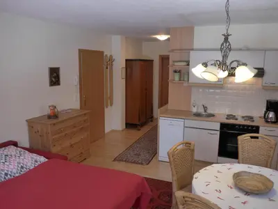Küche/Küchenzeile in der Unterkunft Haus Savoy - Appartement 2