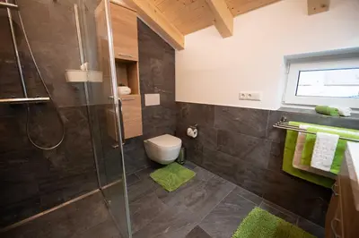 Ein Badezimmer in der Unterkunft Ferienwohnung Trocker