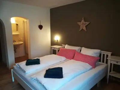 Ein Bett oder Betten in einem Zimmer der Unterkunft Haus Gartner appartement 6 - 8 personen