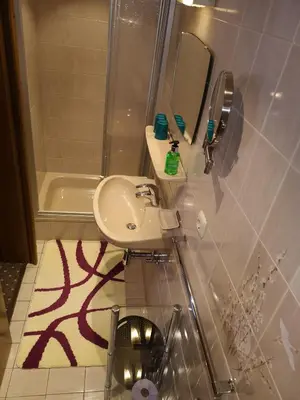 Ein Badezimmer in der Unterkunft Gästehaus Luxner