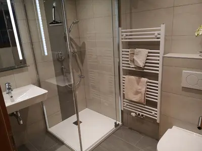 Ein Badezimmer in der Unterkunft Gästehaus Luxner