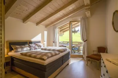 Ein Bett oder Betten in einem Zimmer der Unterkunft Chalet Grizzly