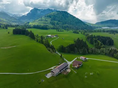 Naturlandschaft in der Nähe des Bauernhofs