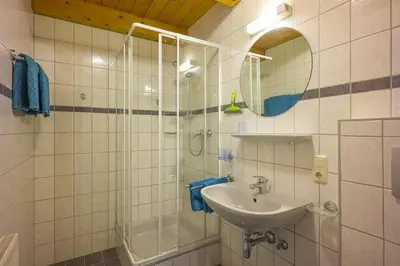 Ein Badezimmer in der Unterkunft Zasserlhof Familie Bamberger