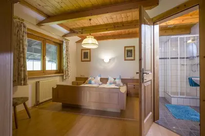 Ein Bett oder Betten in einem Zimmer der Unterkunft Zasserlhof Familie Bamberger
