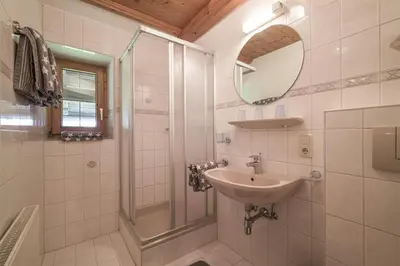 Ein Badezimmer in der Unterkunft Zasserlhof Familie Bamberger