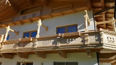 Ein Balkon oder eine Terrasse in der Unterkunft Appartement Sonnenschein