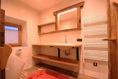 Ein Badezimmer in der Unterkunft Almliesl BRAM-618