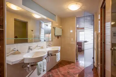 Ein Badezimmer in der Unterkunft Seetals Wohnwelt