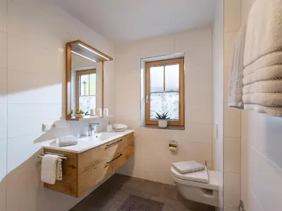 Ein Badezimmer in der Unterkunft Bergappartements Reithammer - Ellmau