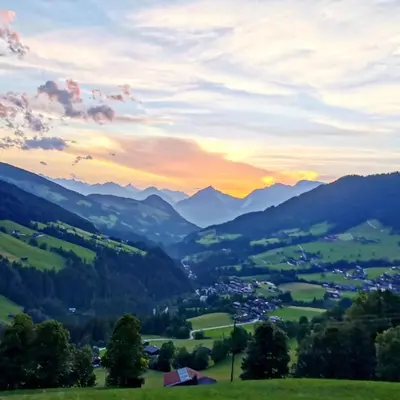 Naturlandschaft in der Nähe des Bauernhofs