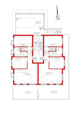 Grundriss der Unterkunft Ferienwohnungen Lehenhof